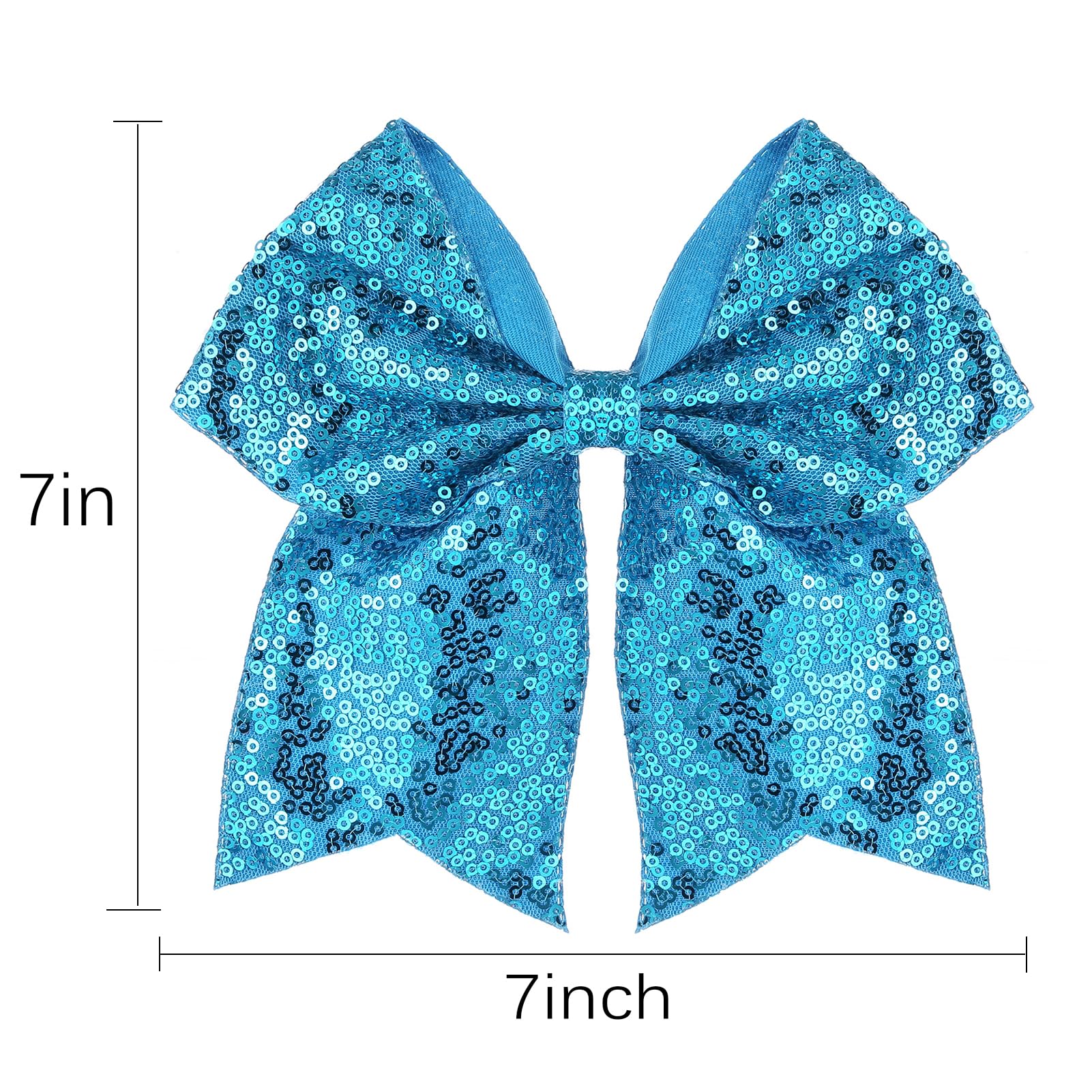 Amazon.com : ZOLYCO Large Big 7 Inch Glitter Bow Clip Sequin  display picture 1