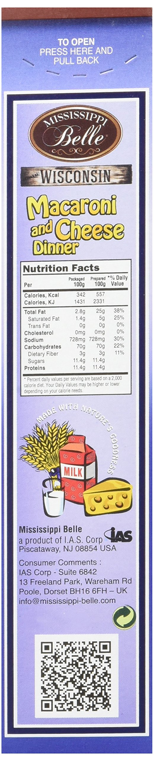 MISSISSIPPI BELLE Macaroni/Fromage 206 g