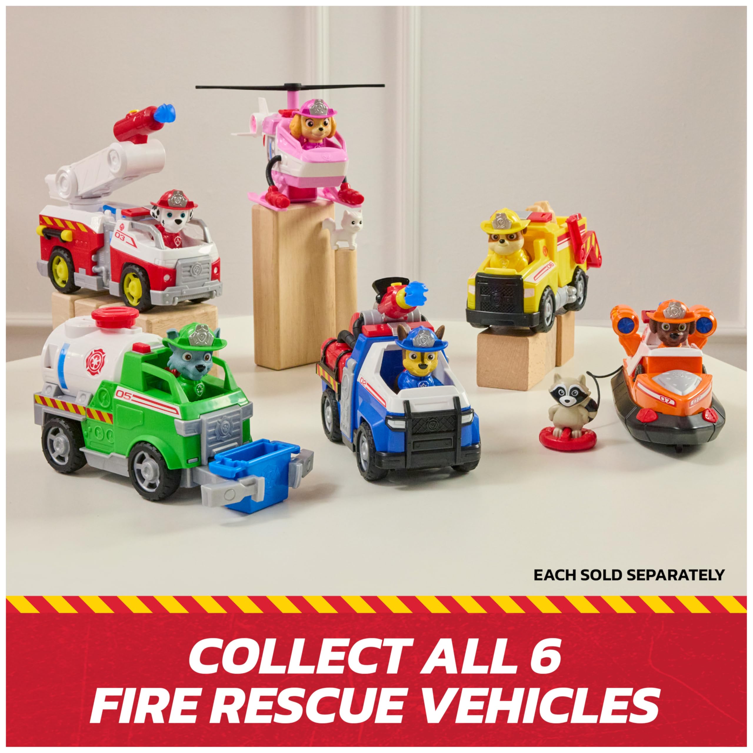 PAW Patrol Fire Rescue: Skye Rescue Fire Chopper with Action Figure, Kitty Friend & Toy Helicopter, Kids Toys for Boys & Girls Ages 3 and Up - 5