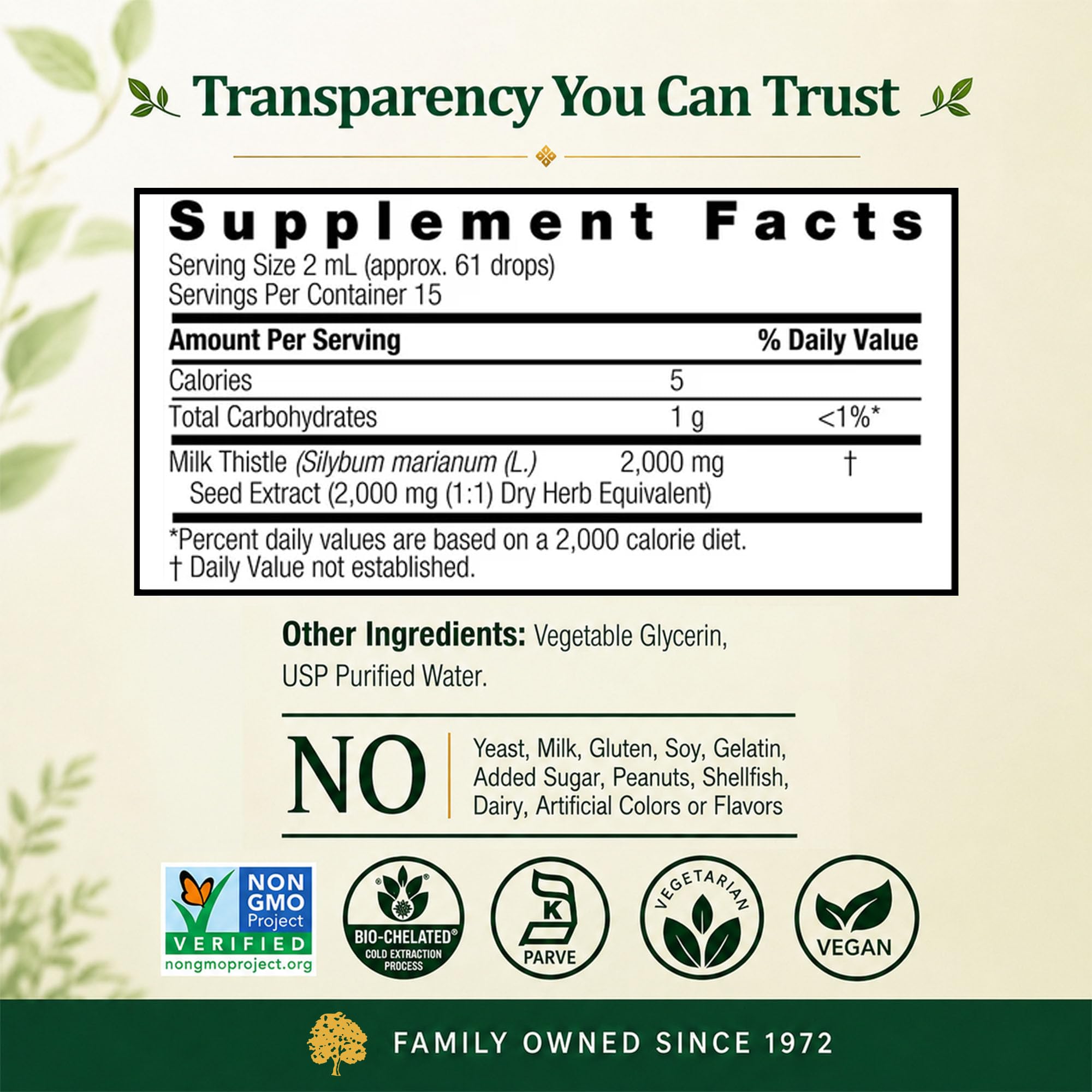 Natures Answer, Milk Thistle Alcohol Free, 1 Fl Oz — Amazon image 4