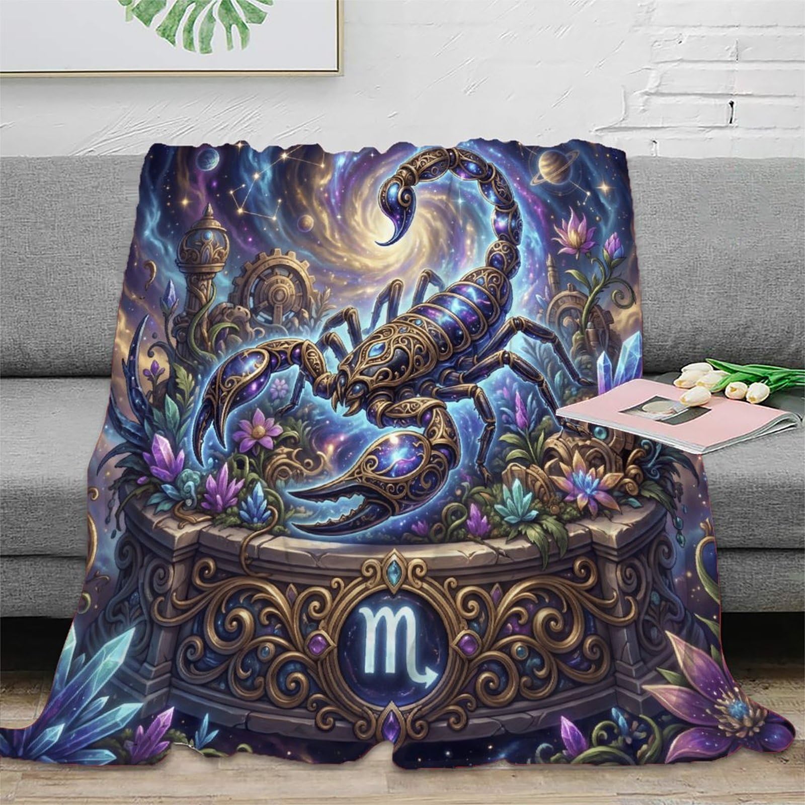 H3B8U2Y5 Scorpio Zodiac Dreamy Scorpion Soft Throw Blanket, Couch TV Time