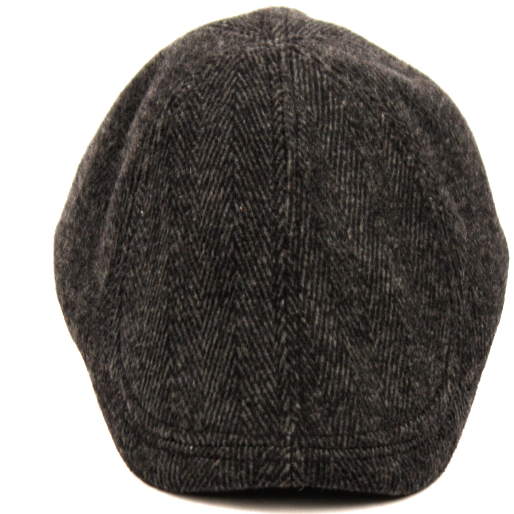 EPOCH Men's Herringbone Tweed Newsboy, Duckbill Driving Cabbie Golf Ivy Cap (S/M, DK Gray)