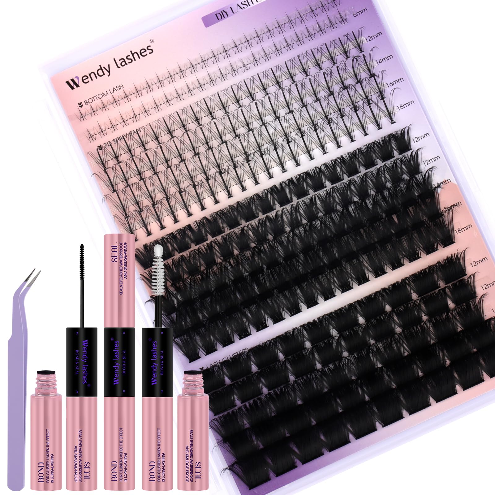Cluster Lashes Kit Wispy 4 Styles