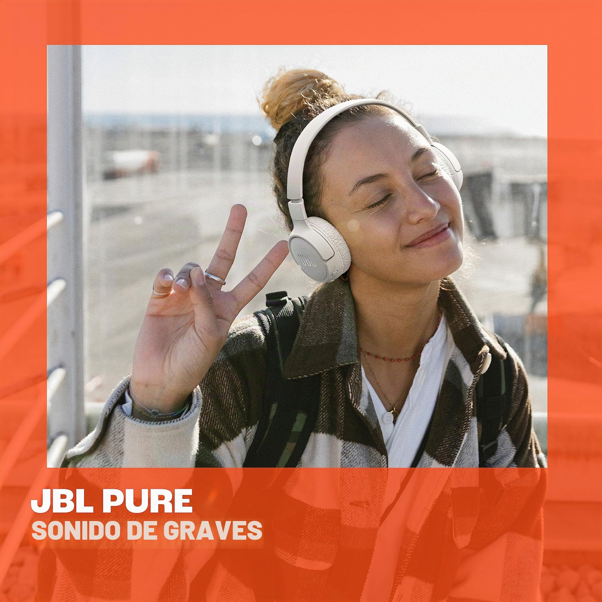 JBL Tune 670NC - Auriculares inalámbricos con cancelación de ruido adaptable con Smart Ambient, hasta 70H de duración de batería con carga rápida, diseño ligero, cómodo y plegable (negro)