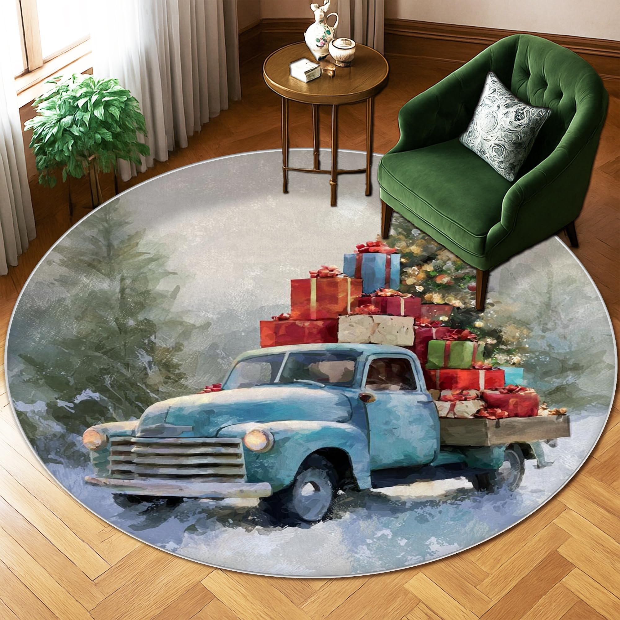 Tapis de camion rustique antidérapant pour protéger et décorer votre salon