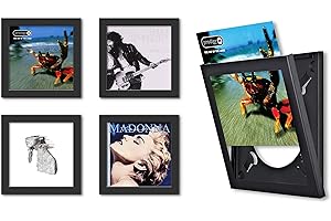 Show and Listen Album Display Frame 4-Pack Black