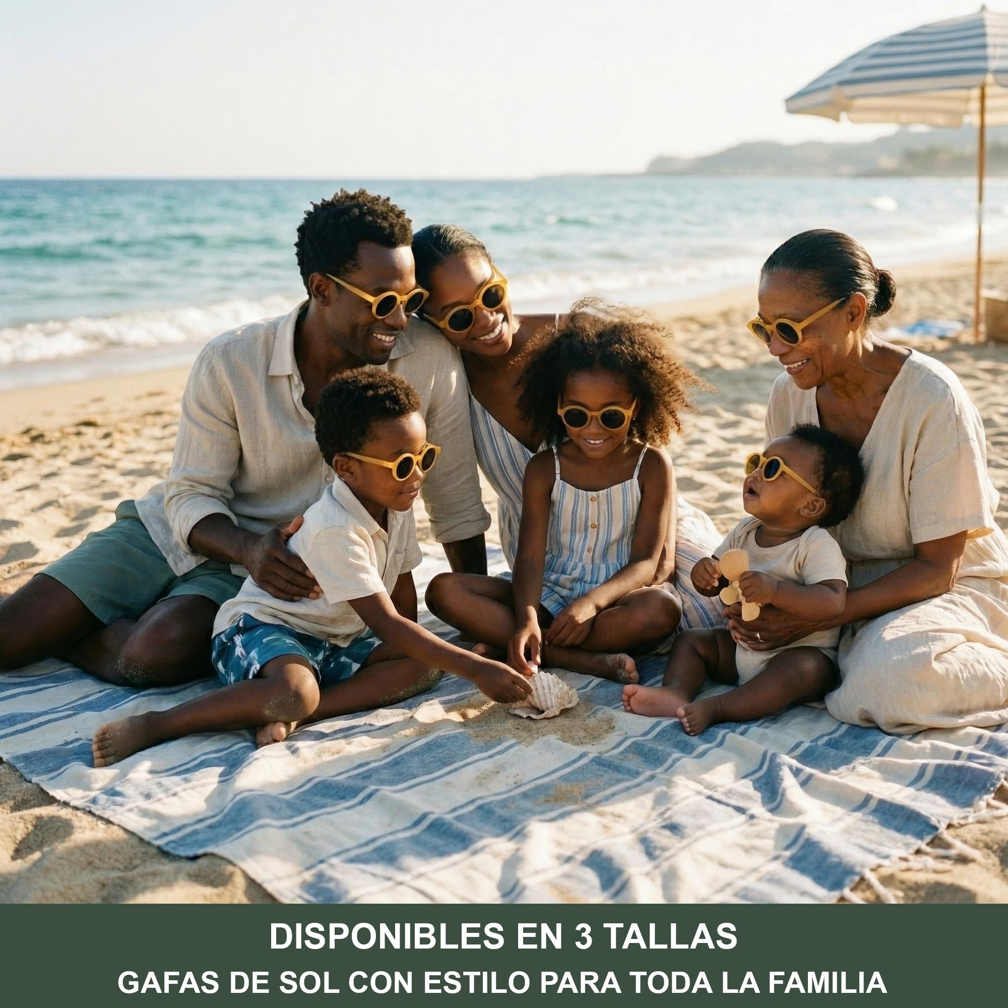 BABYMOCS Gafas de sol para bebé de 0 a 1,5 años, protección 100% UV400, cat. 3, marco de bioplastia reciclado, sin BPA, gafas de sol redondas para bebé, niños y niñas, diseño sueco, incluye bolsa