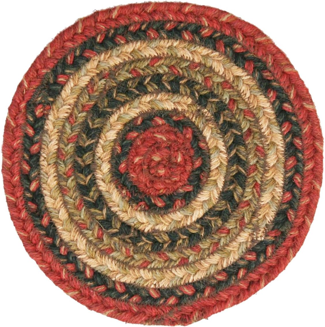 Homespice Trivet Round Jute Braided Rugs, 8Inch, Vancouver