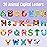 Large Size Magnetic Letters, Cute Animal Alphabet ABC Magnets for Fridge Colorful Uppercase Animals Toys Set Educational Spelling Learning Games for Kids, Toddlers 3 4 5 Years Old