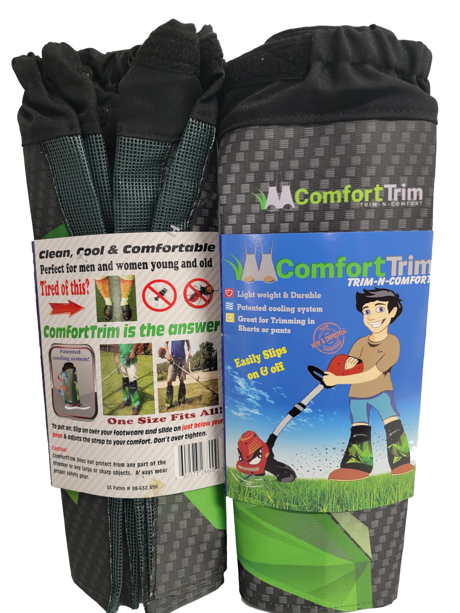 ComfortTrim - Protectores de piernas para comer malas hierbas, recortar y cortar el césped