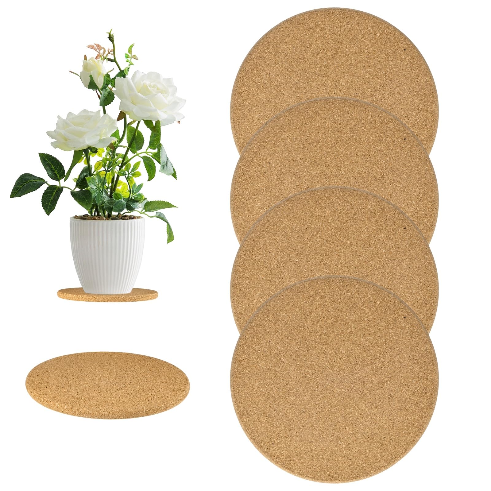 Dessous de verre en liège absorbant et isolant M METERXITY 19,1 cm