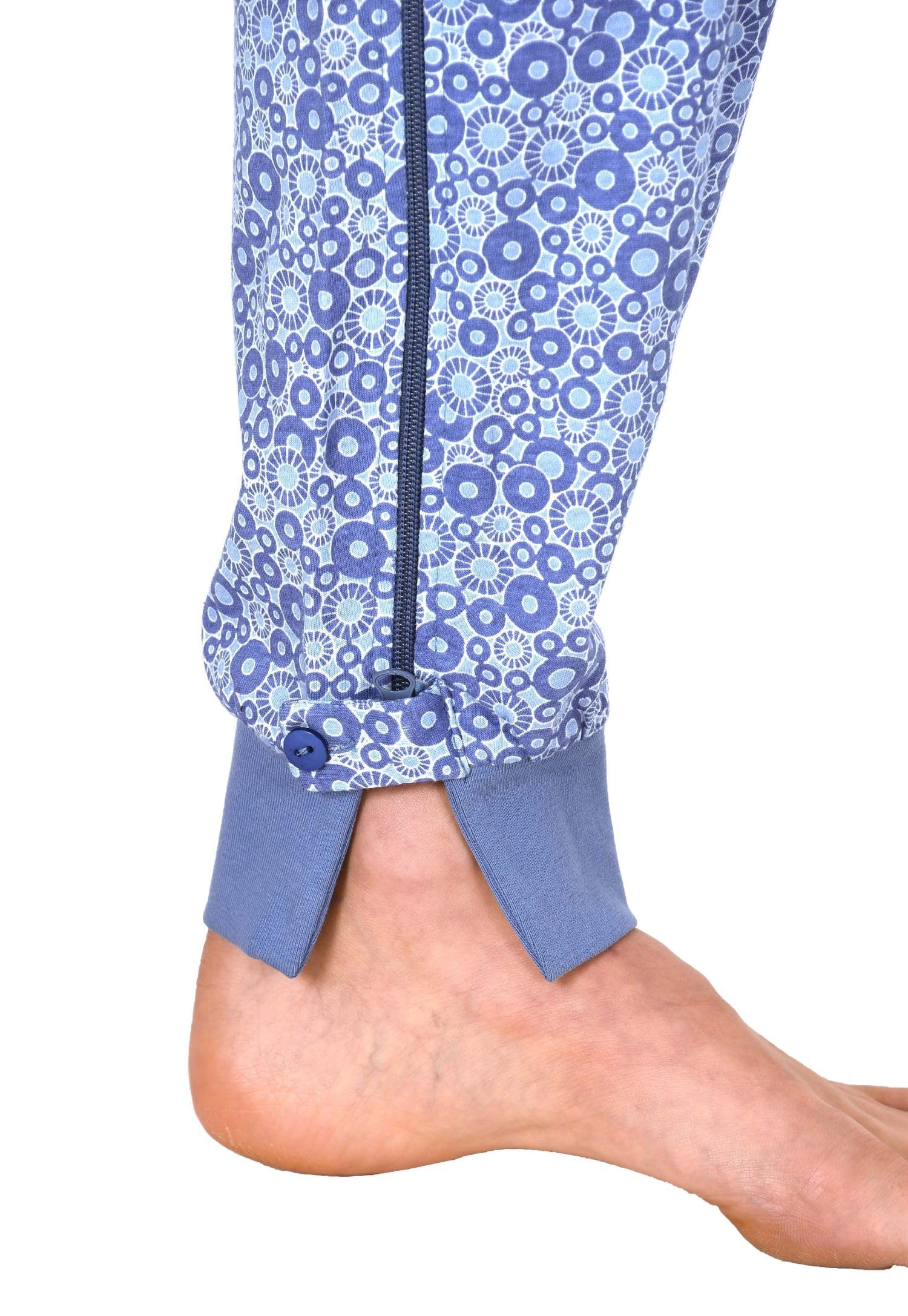 Normann Care Damen Pflegeoverall Langarm mit diagonalem Reißverschluss am Rücken und Bein 19127090838