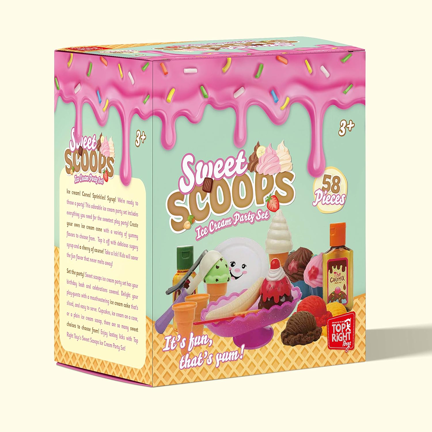 Buy Ensemble De Jouets Pour Jouets A La Creme Glacee Pour Enfants Ensemble De Cuisine Surgele Avec Gateau Creme Glacee Cuilleres Cones Et Accessoires 58 Pieces Online At Lowest Price In