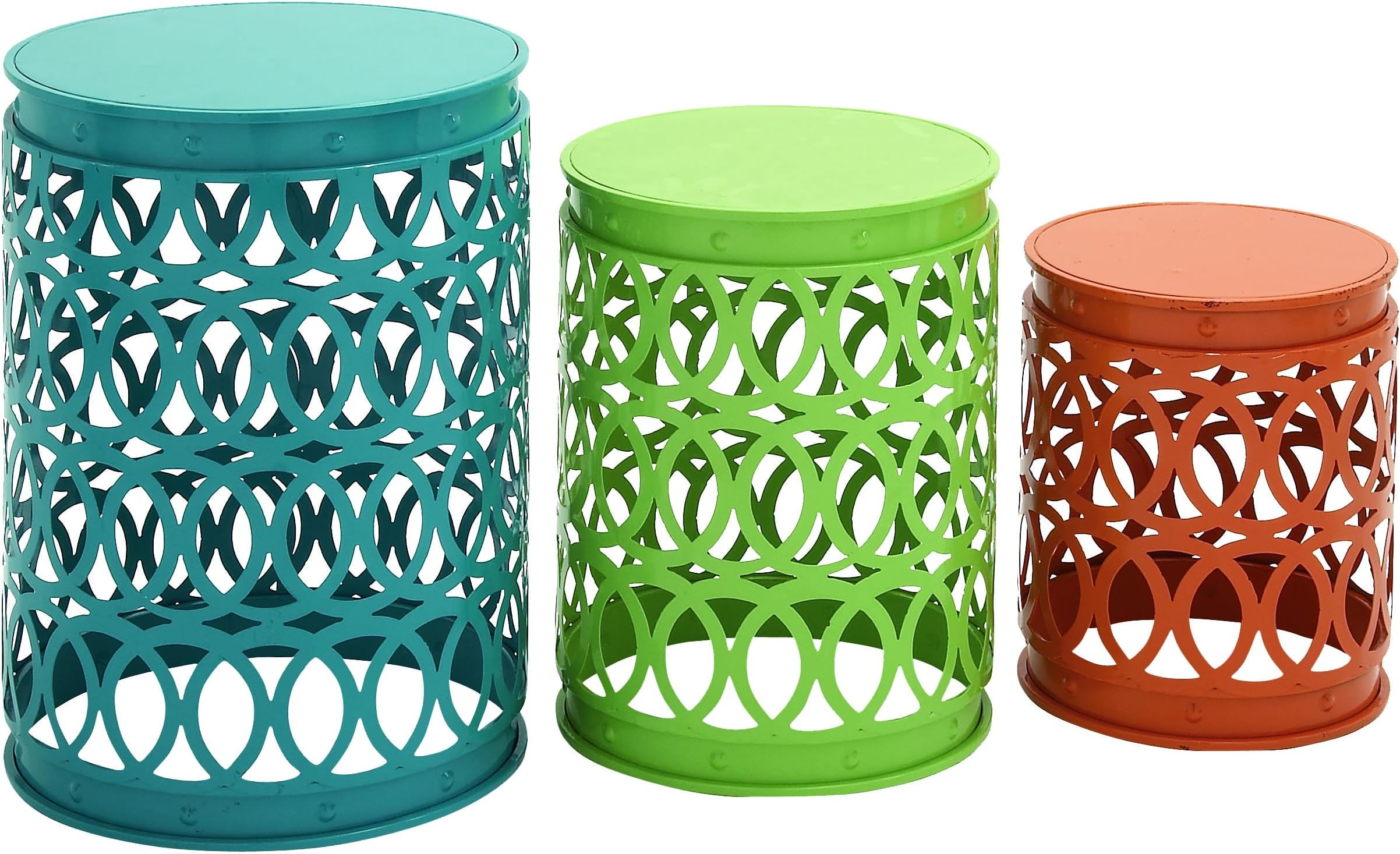 Amazon.com: ODIKA Two Tone Modern Nesting Coffee Tables - 31.5'' Modern ...