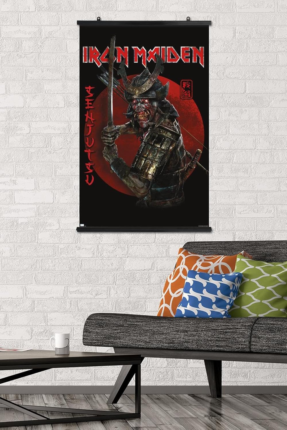 Iron Maiden - Senjutsu Cover Wall Poster, 34L" x 22.4W", Premium Poster & Clip Bundle