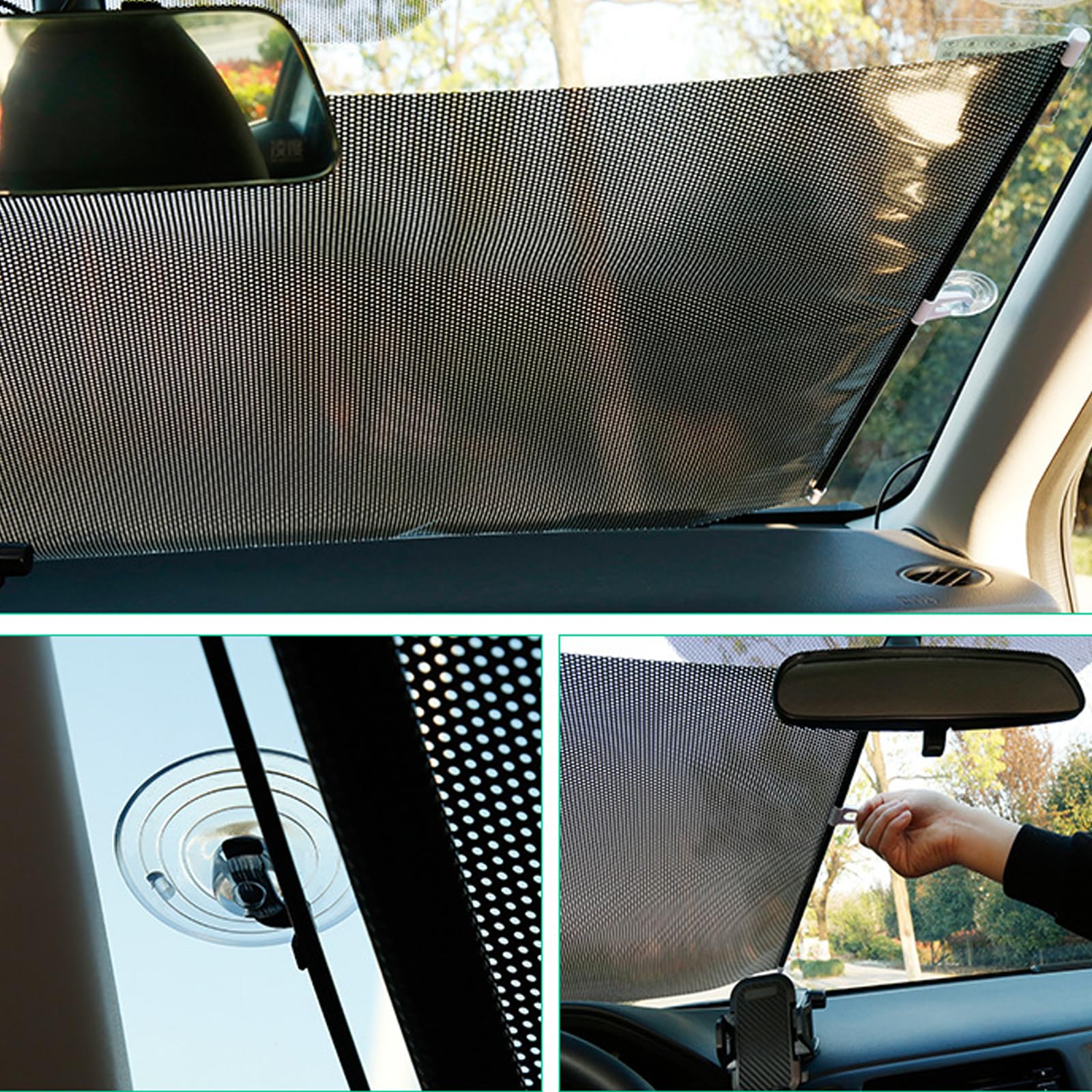 スライド式サンシェード ブラック Amazon | 車用サンシェード 車窓日よけ カーシェード UVカット