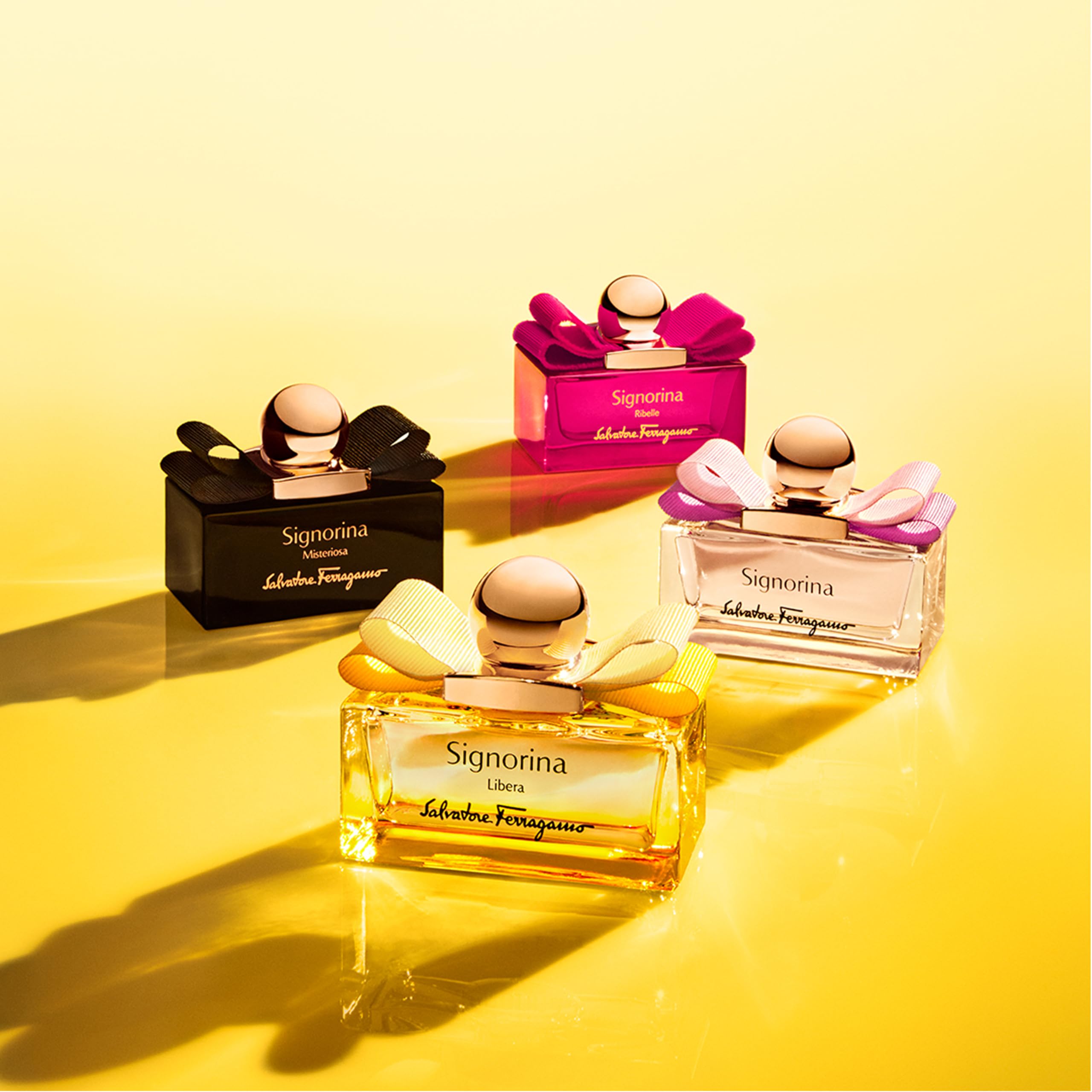FERRAGAMO Signorina Misteriosa セット Signorina by Salvatore Ferragamo for Women - 3 Pc Gift Set 3.4oz