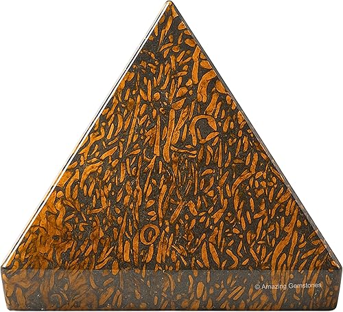 Miniatura 9 de Tiendaite Pyramid Crystal Healing Stones - 2" Great Pyramid Figurine of Natural Stone Pyramid for Meditation, Reiki, Chakra Balancing and Crystal