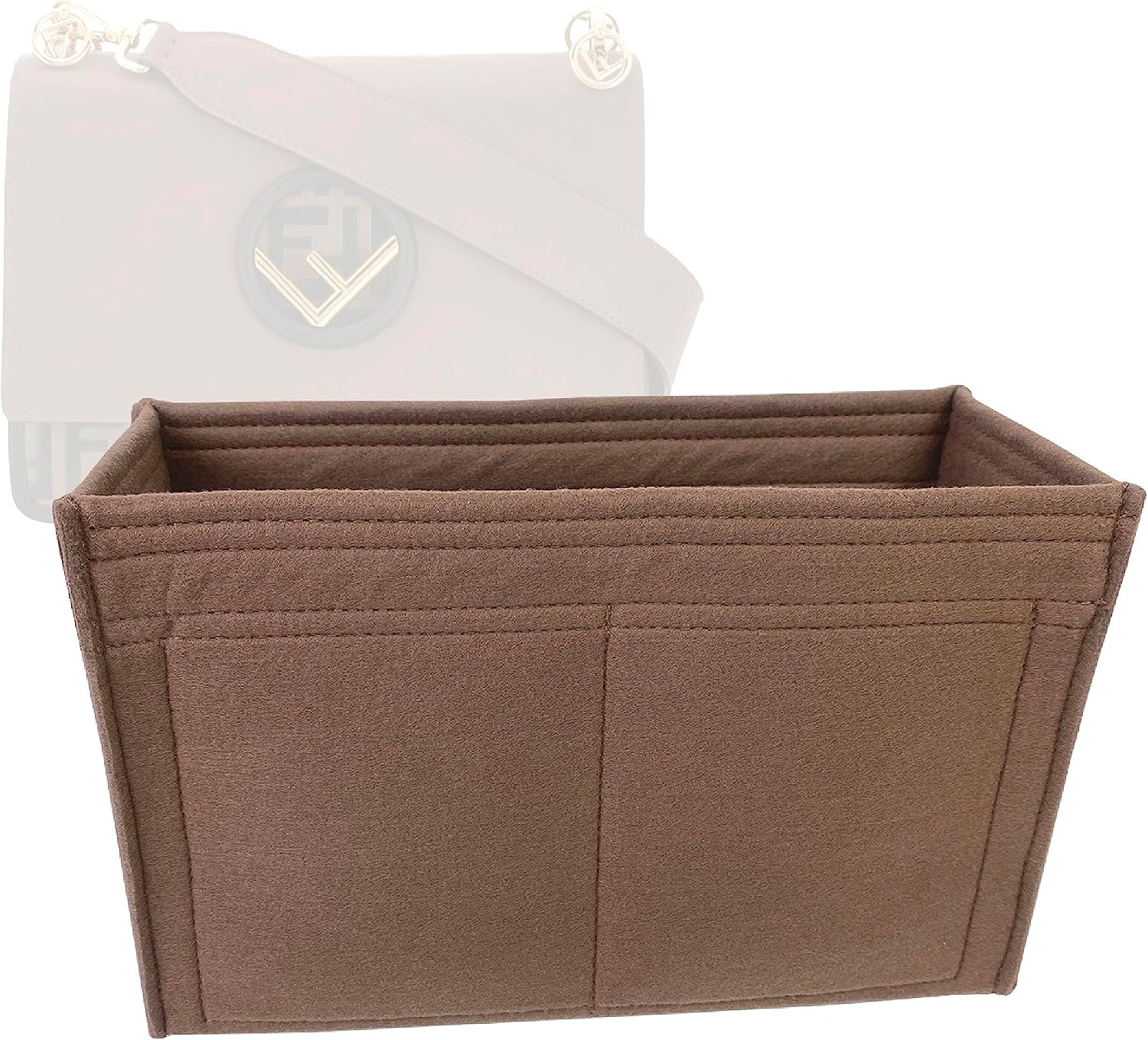 Zoomoni Premium Bag Organizer for Fendi Kan I F Medium (8BT284) [Bag Length: 25cm] (Handmade/20 Color Options)