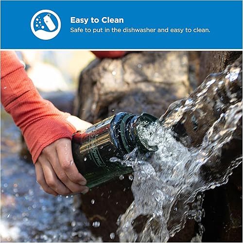 Miniatura 21 de Nalgene Sustain - Botella de agua de Tritan sin bisfenol A hecha con un 50 % de material derivado de restos de plástico, 32 fl oz, boca ancha