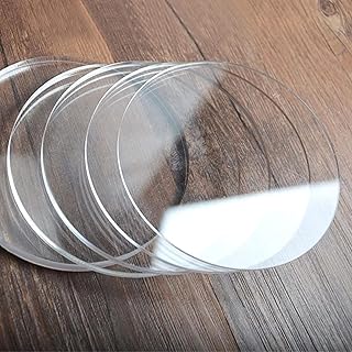 1/12" Thickness Clear Acrylic Discs, PMMA Blank Clear Acrylic Round Circle, Plexiglass Laser Cut Round Circle 25PCS (Dia 4.5")