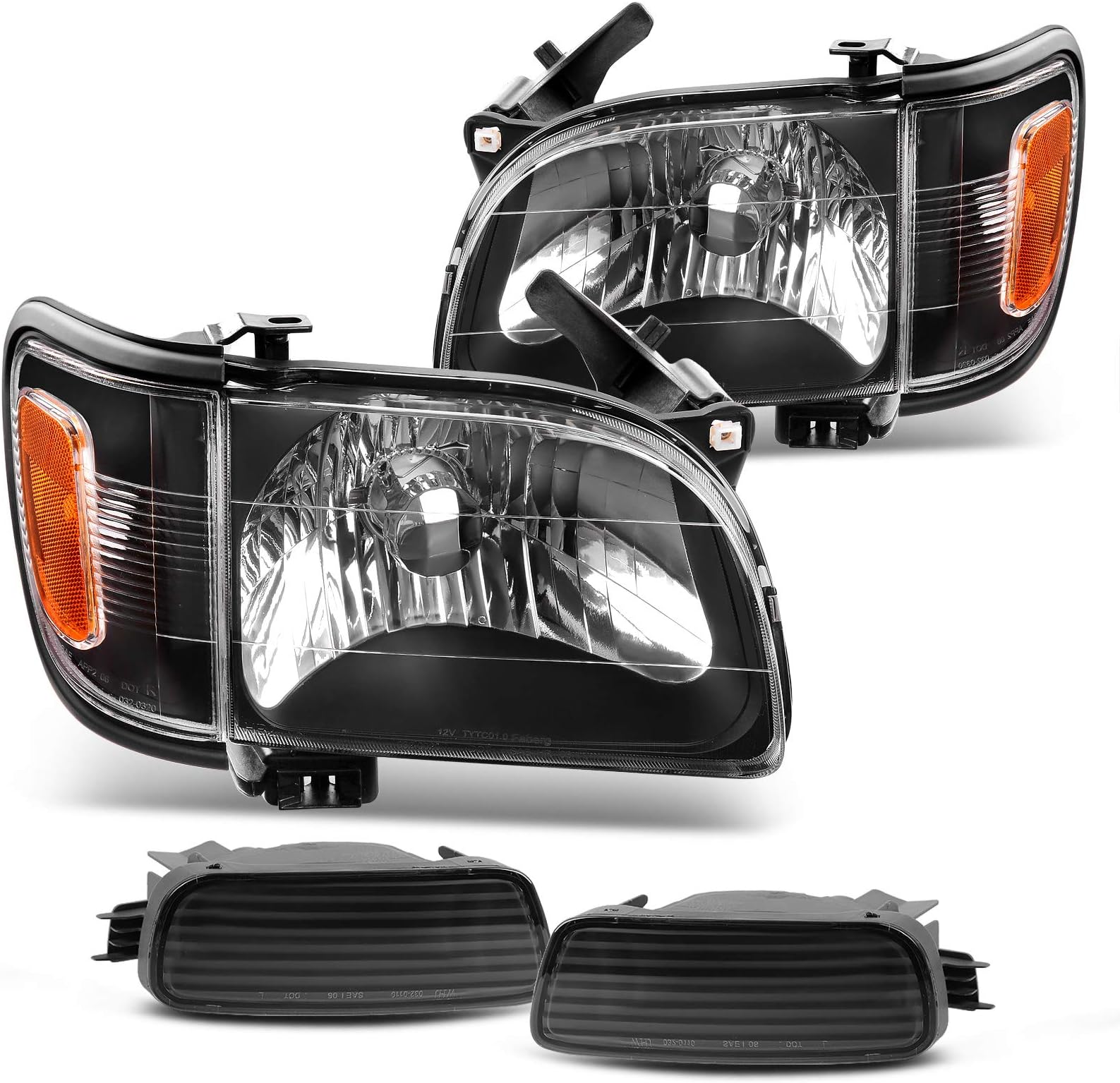 2001-2004 Toyota Tacoma Turn Signal Marker Light Set - Left & Right Front Replacement Pair - Foto 6