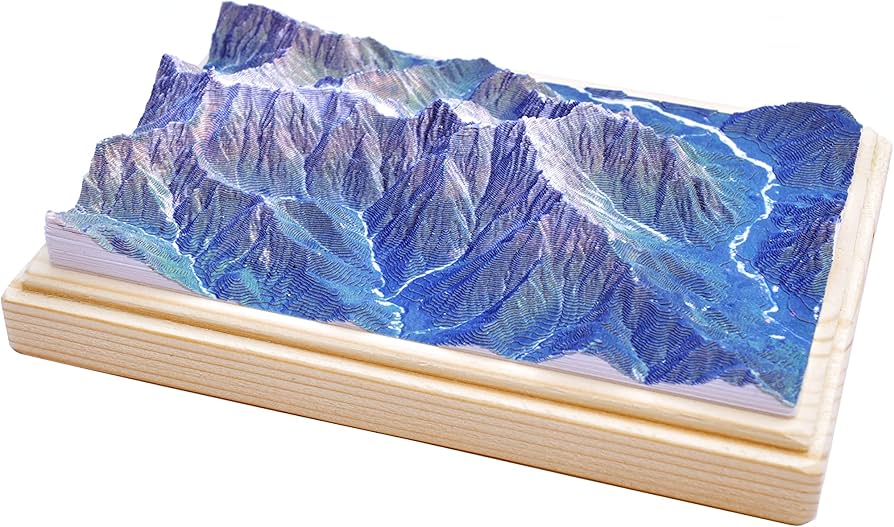 Amazon | 紙岳「槍・穂高連峰10万分の1」(キット) | プラモデル 通販