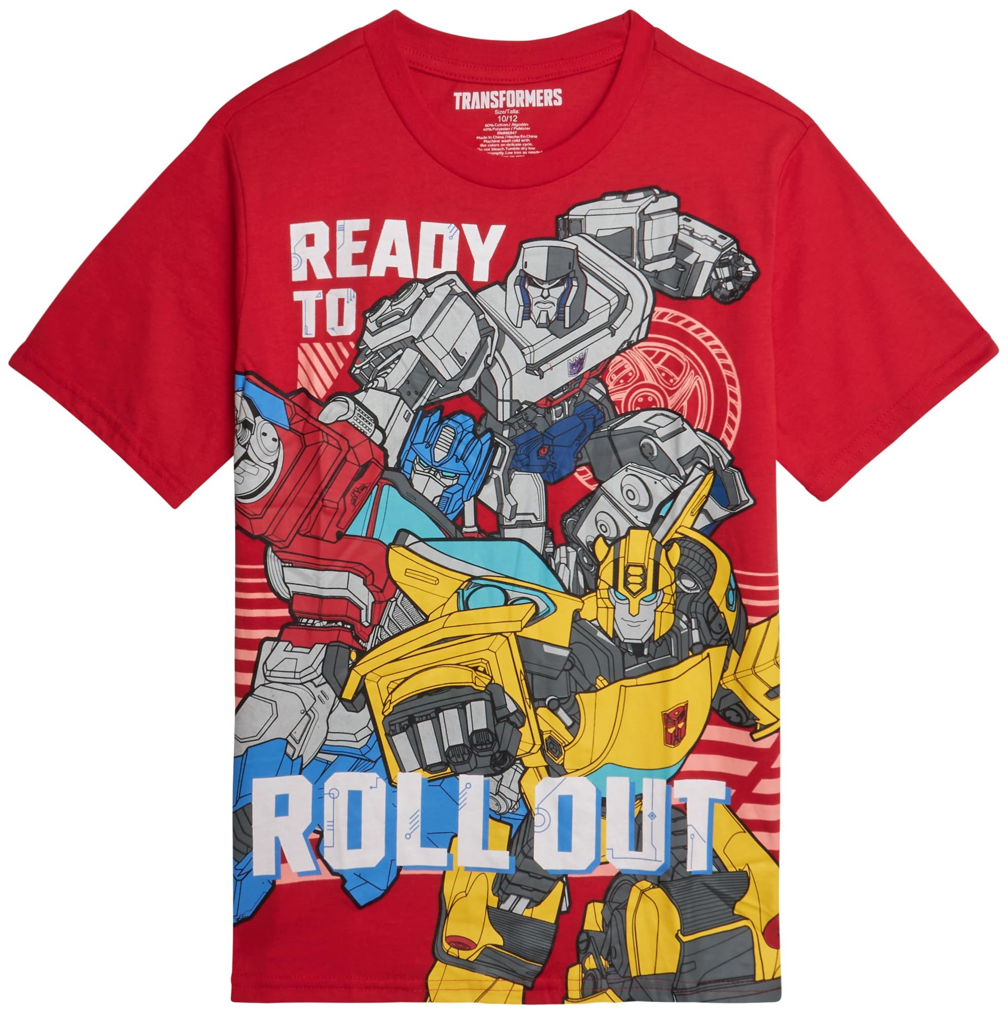 Transformers T-shirt in cotone per ragazzi Optimus Prime Bumblebee