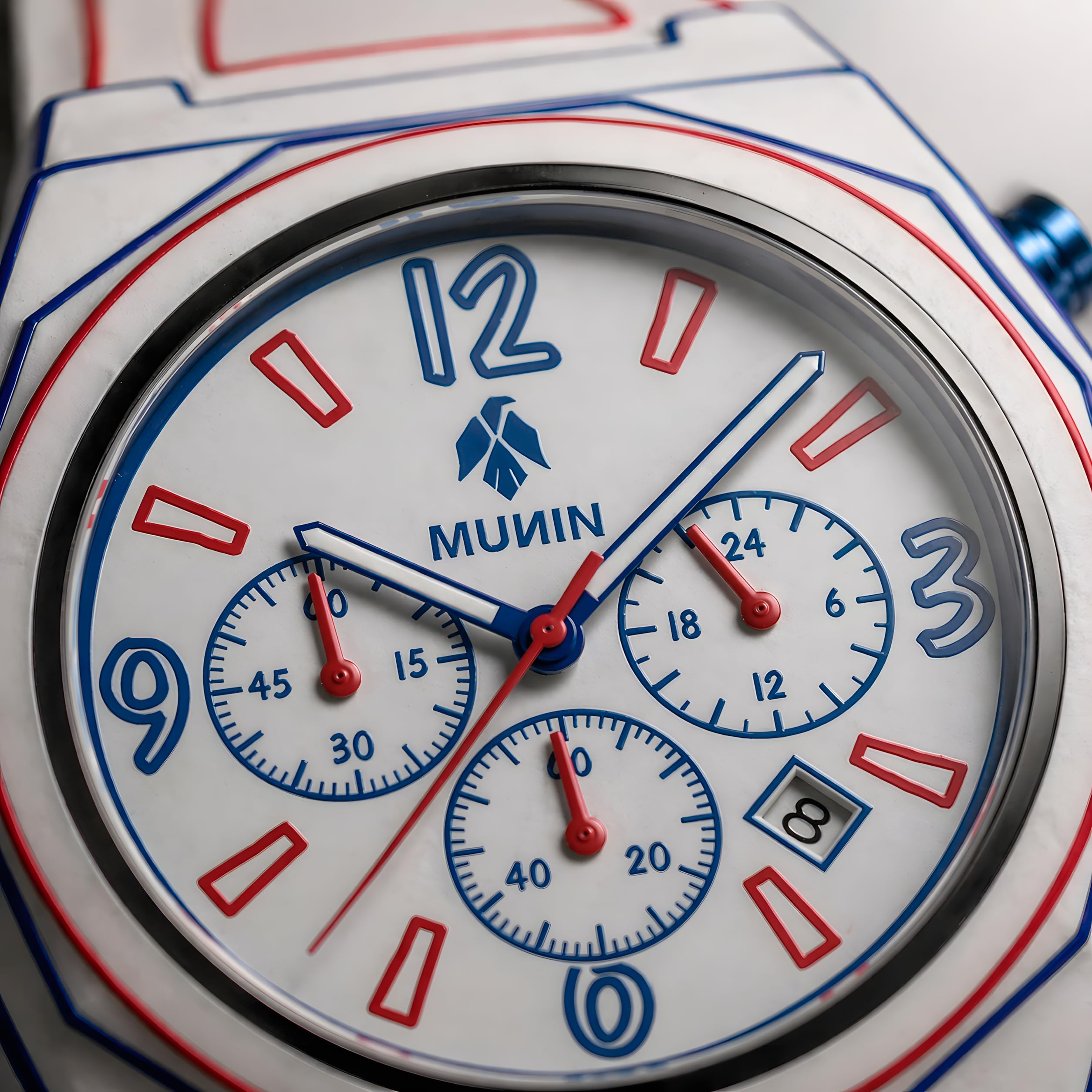 MUNIN Reloj Hombre Urbano Diseño Original – Estilo Streetwear Deportivo – Correa de Silicona Cómoda – Look Moderno y Diferente con Personalidad