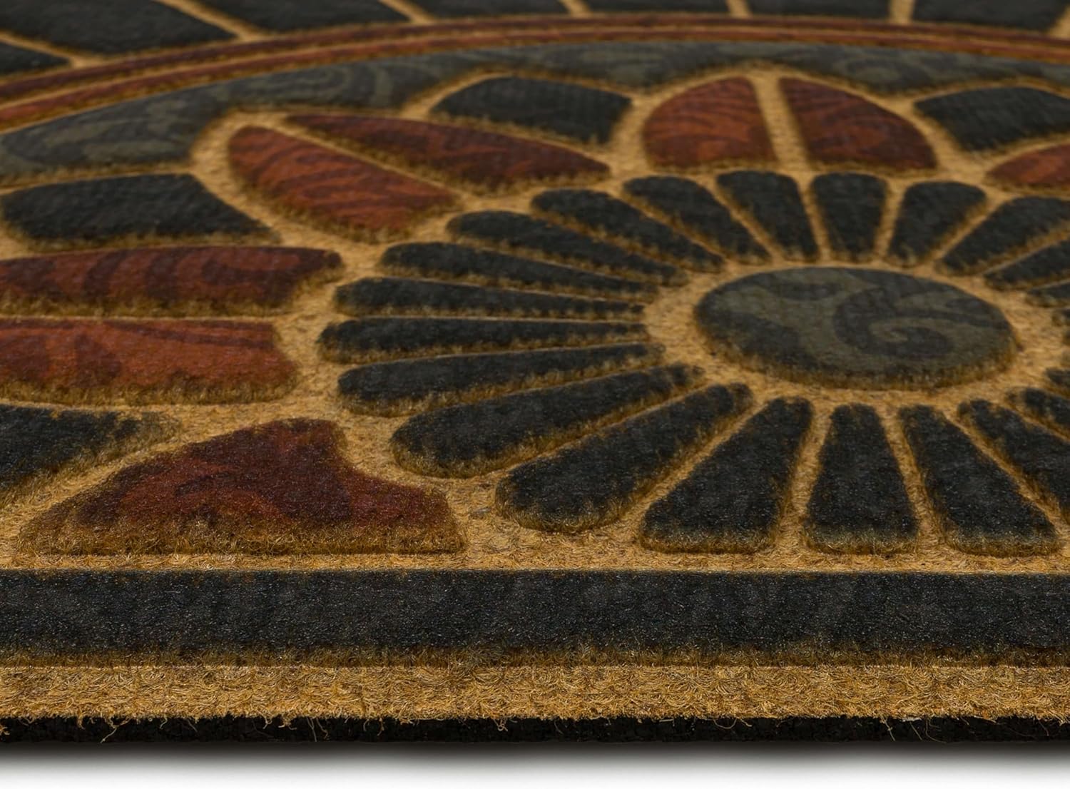 Mohawk Home Swirl Style Casual Ornamental Tan 2' X 3' All Weather Outdoor Door Mat Perfect for Porch, Garage