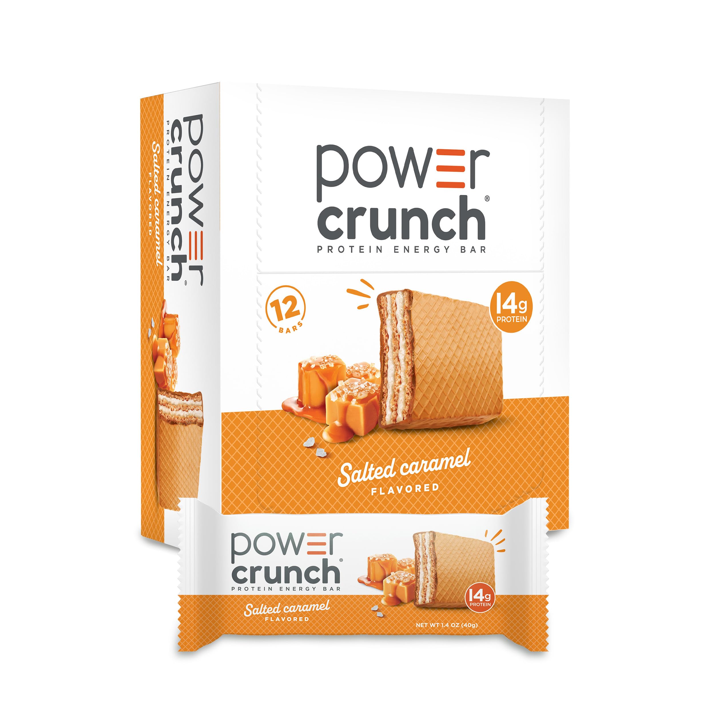 Power Crunch Bar - Original - Salted Caramel - 1.4 Oz - Case Of 12