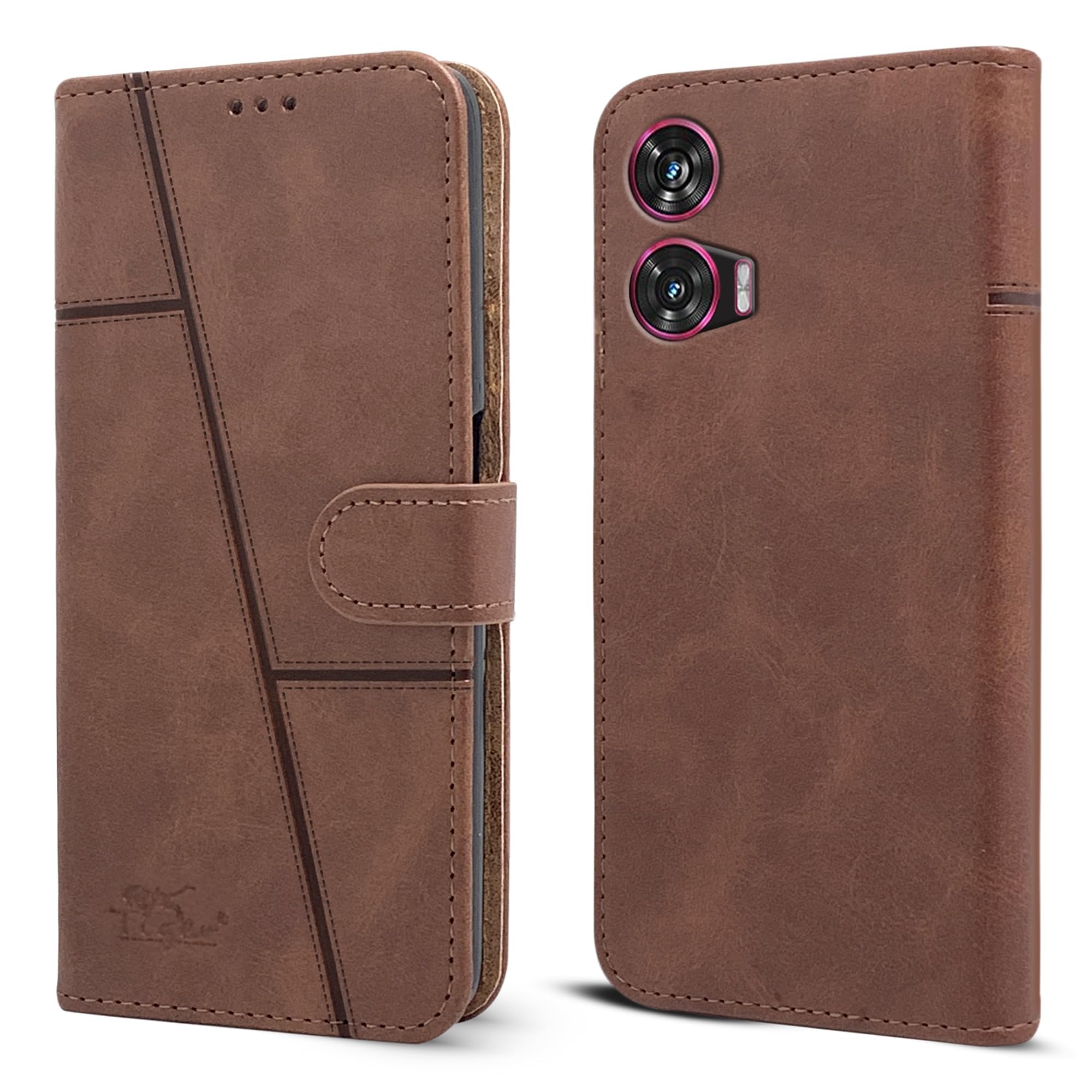 Jkobi Flip Case Cover for Motorola Moto Edge 50 Fusion (Stitched Leather with Magnetic Closure) (B0D9LRRGR1) Amazon Price History, Amazon Price Tracker