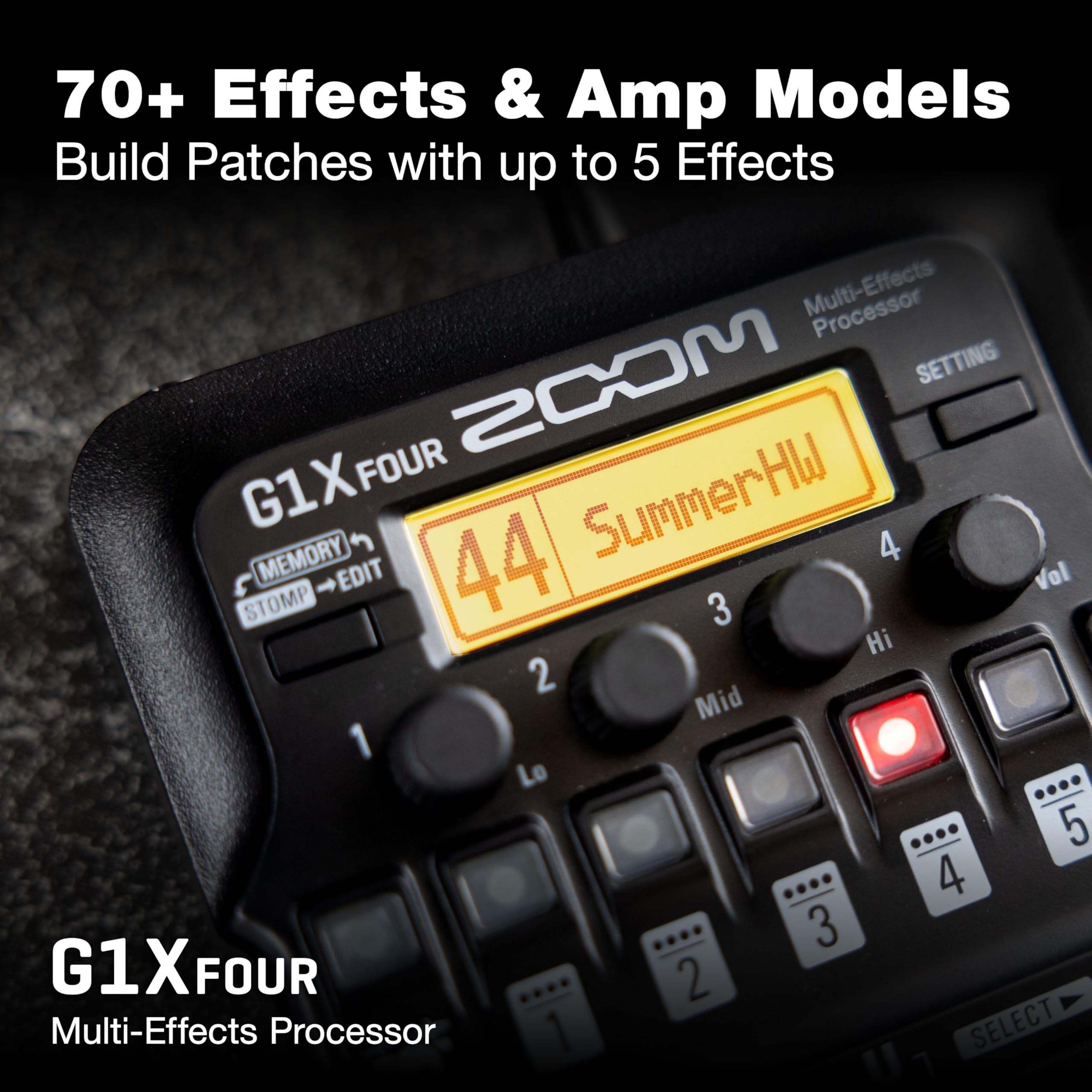 Amazon.com: Zoom G1X FOUR Guitar Multi-Effects Processor with