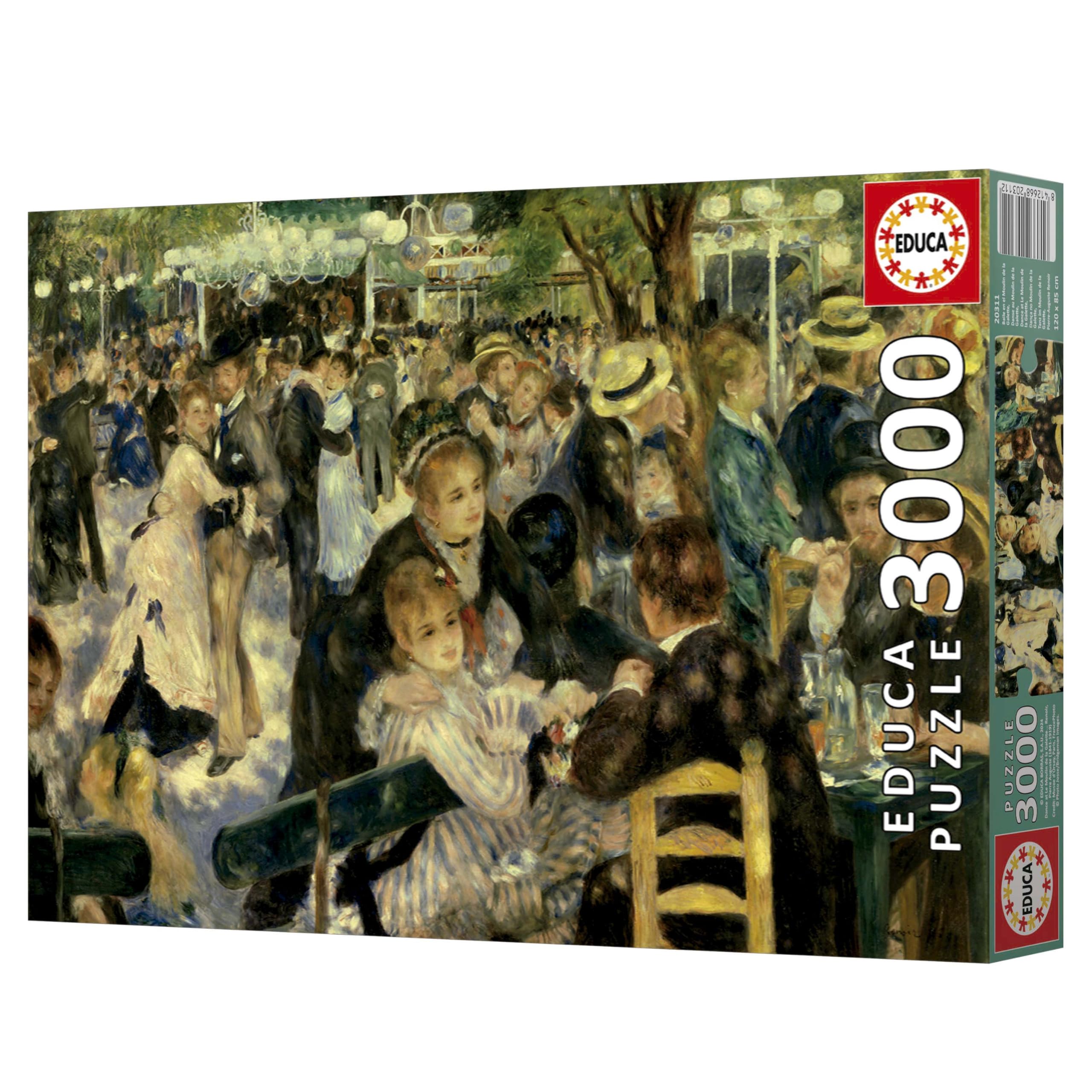 Educa - Puzzle da 3000 pezzi per adulti | Ballare a El Moulin. Include il servizio per pezzi smarriti fino a esaurimento scorte. Misure: 120 x 85 cm. Dai 14 anni (20311)