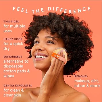 Cleanlogic Exfoliating Dual-Texture Facial Pads - Makeup Remover - 9 Count