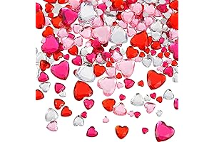 Multi-pack Acrylic Rhinestone Hearts for Creative DIY Projects