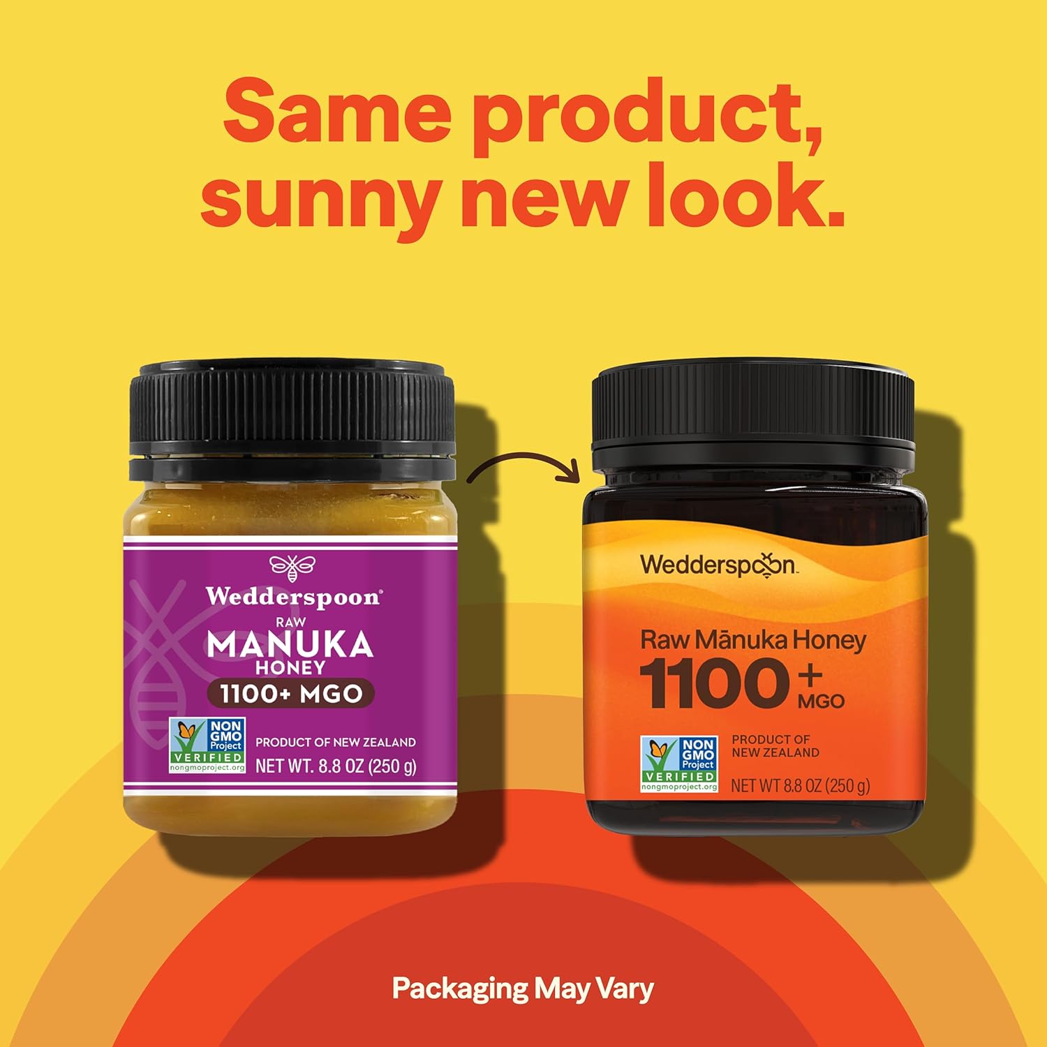 Wedderspoon Raw Manuka Honey 1100+ MGO, 8.8 Oz, Unpasteurized New Zealand Honey, Non-GMO, BPA-Free Jar, Superfood & Natural Wellness Support