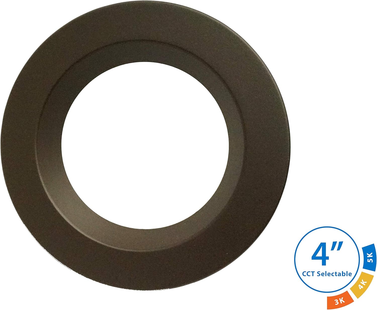 NICOR Lighting DLR4506120S-OB DLR4 Selectable CCT Downlight, 4, Oil-Rubbed Bronze