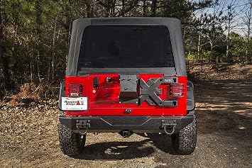 Rugged Ridge Spartacus Tire Carrier Wheel Mount | Black, Heavy Duty | 11546.62 | Fits 1987-2006 Jeep Wrangler YJ/TJ
