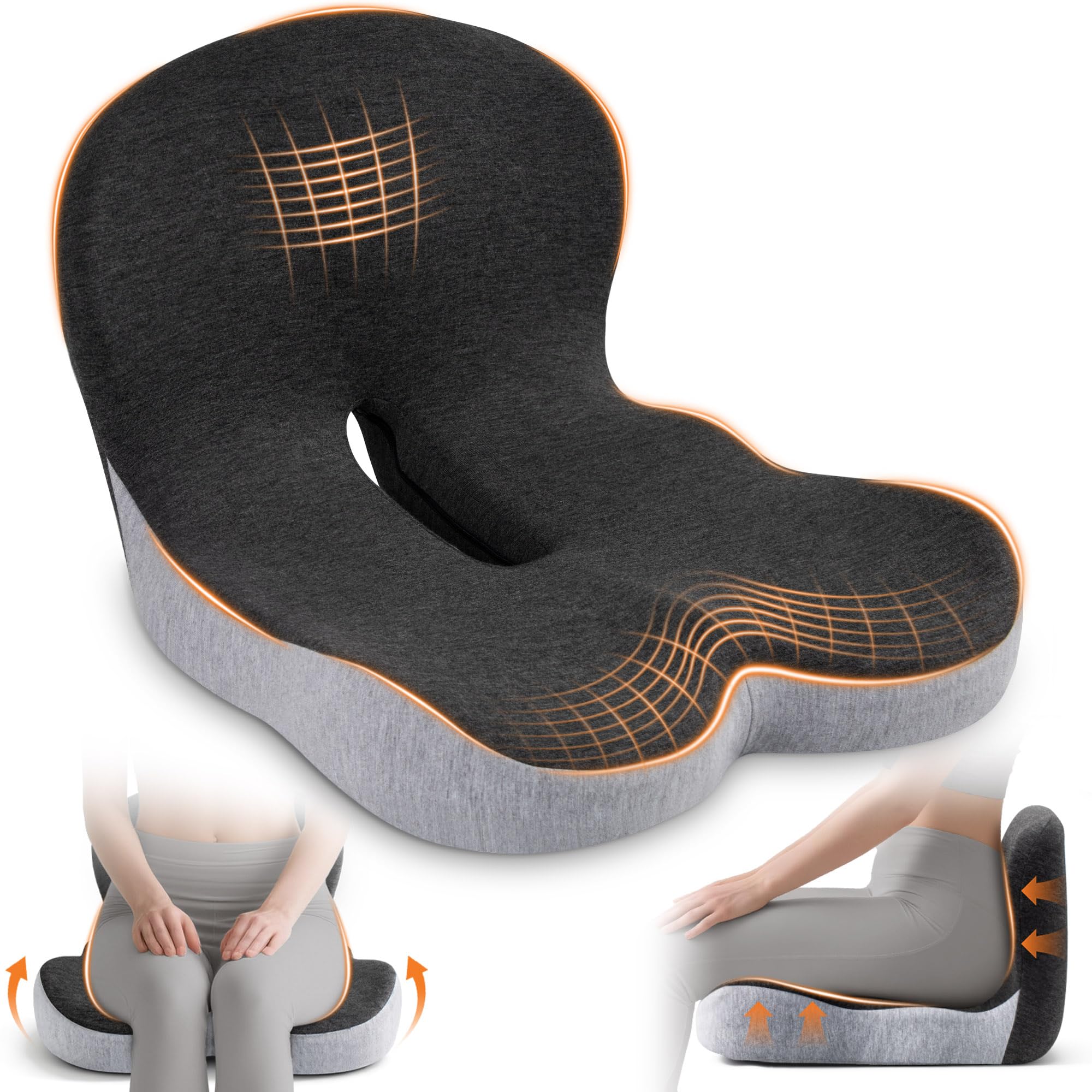 Leitz Seat Cushion, Padded Support For Home Or Office Chair, Relieves - View #3