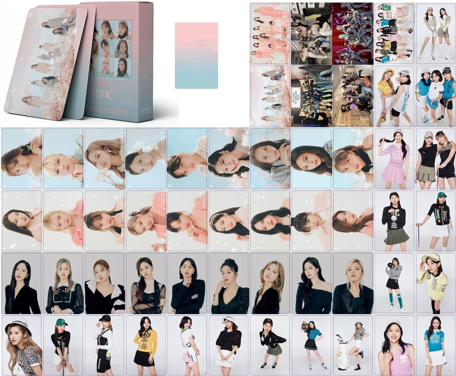 Amazon | 4パック/216枚 TWICE フォトカード TWICE ロモカード