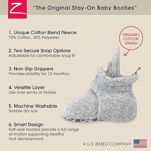 Miniatura 3 de Zutano - Botines unisex de vellón, dos cierres a presión, para bebés de 0 a 24 meses