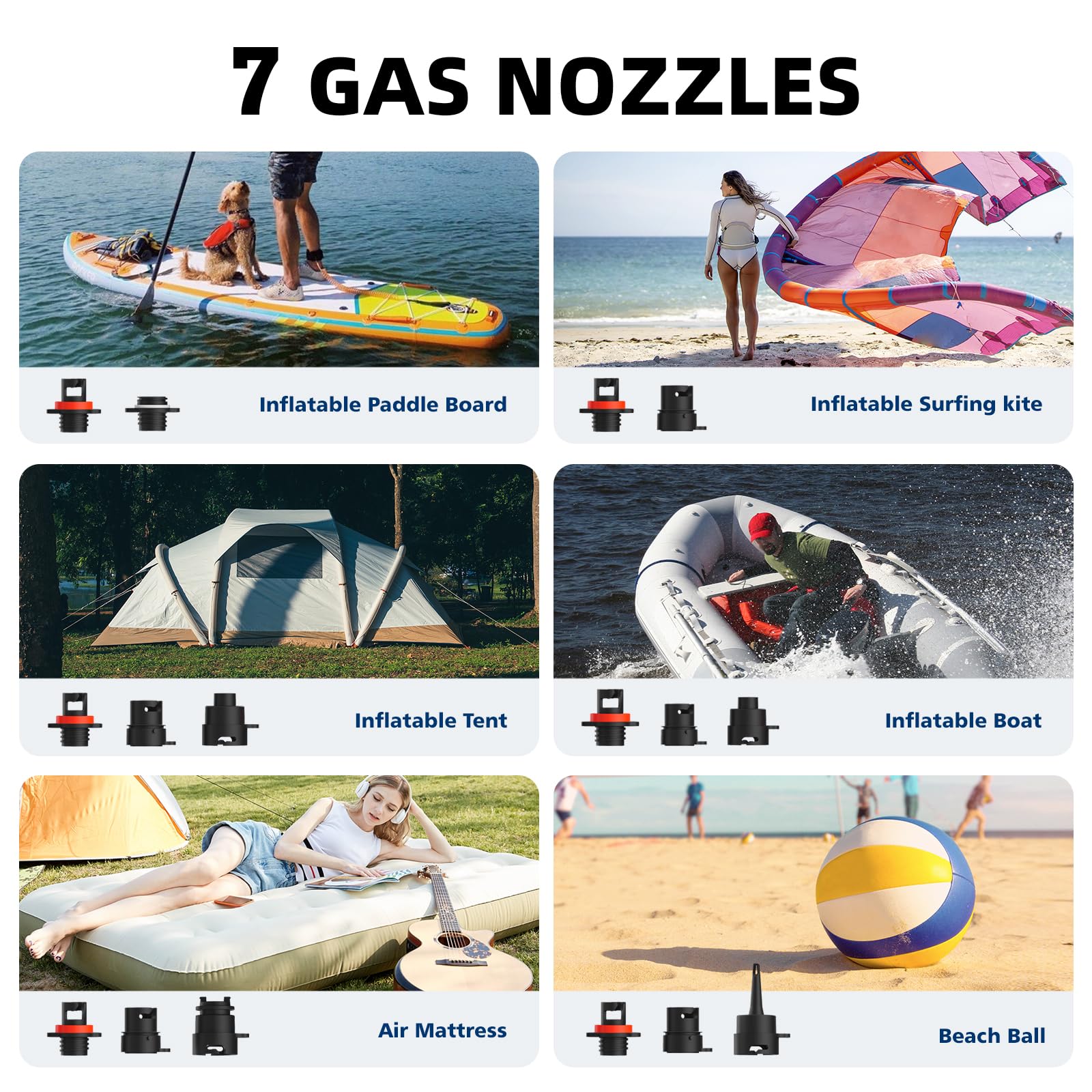 CYCPLUS 20PSI Hochdruck Smart SUP Luftpumpe, Akku-betrieben, Intelligent Dual Stage Inflation & Deflation, Auto-Off Luftpumpe für Stand Up Paddle Boards, Surfen Kite, Zelt, Matratze