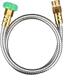 Tube de jardin en en acier inoxydable métal court 15 Pieds Boire Rv eau tuyau déshumidificateur égoutter raccord de connecteur de tuyau pièces jointes 3/4.