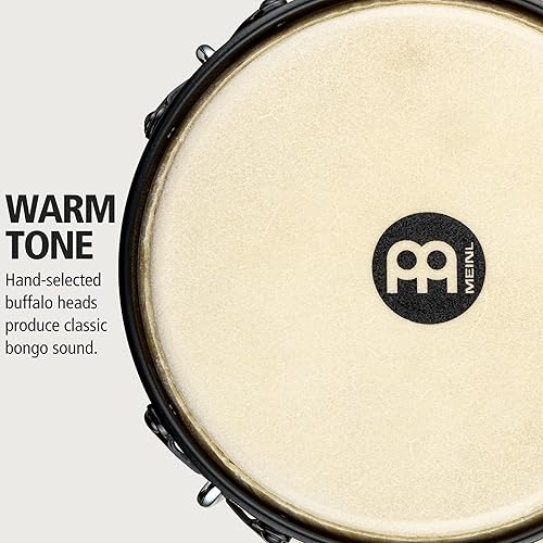 Miniatura 3 de Meinl Percussion HTB100WB-M Headliner Traditional Designer Series Bongos de madera, marrón nogal