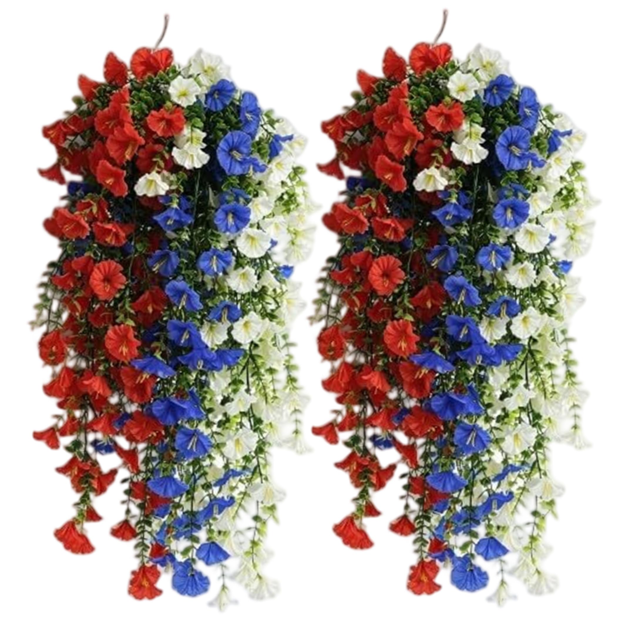 Fleurs artificielles suspendues pour balcon et décoration été