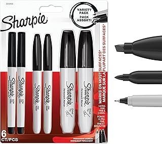 Sharpie Pennarelli Permanenti Confezione Varietà | Punta Ultra Fine, Fine e Scalpello...
