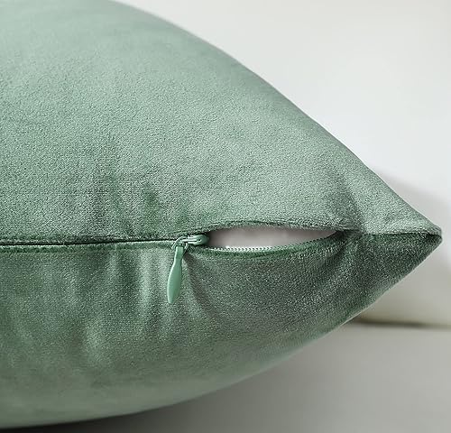 Miniatura 4 de mixeoo Comfy - Juego de 2 fundas de almohada decorativas lumbares rectangulares de terciopelo grueso súper suaves, decoración del hogar para sofá,