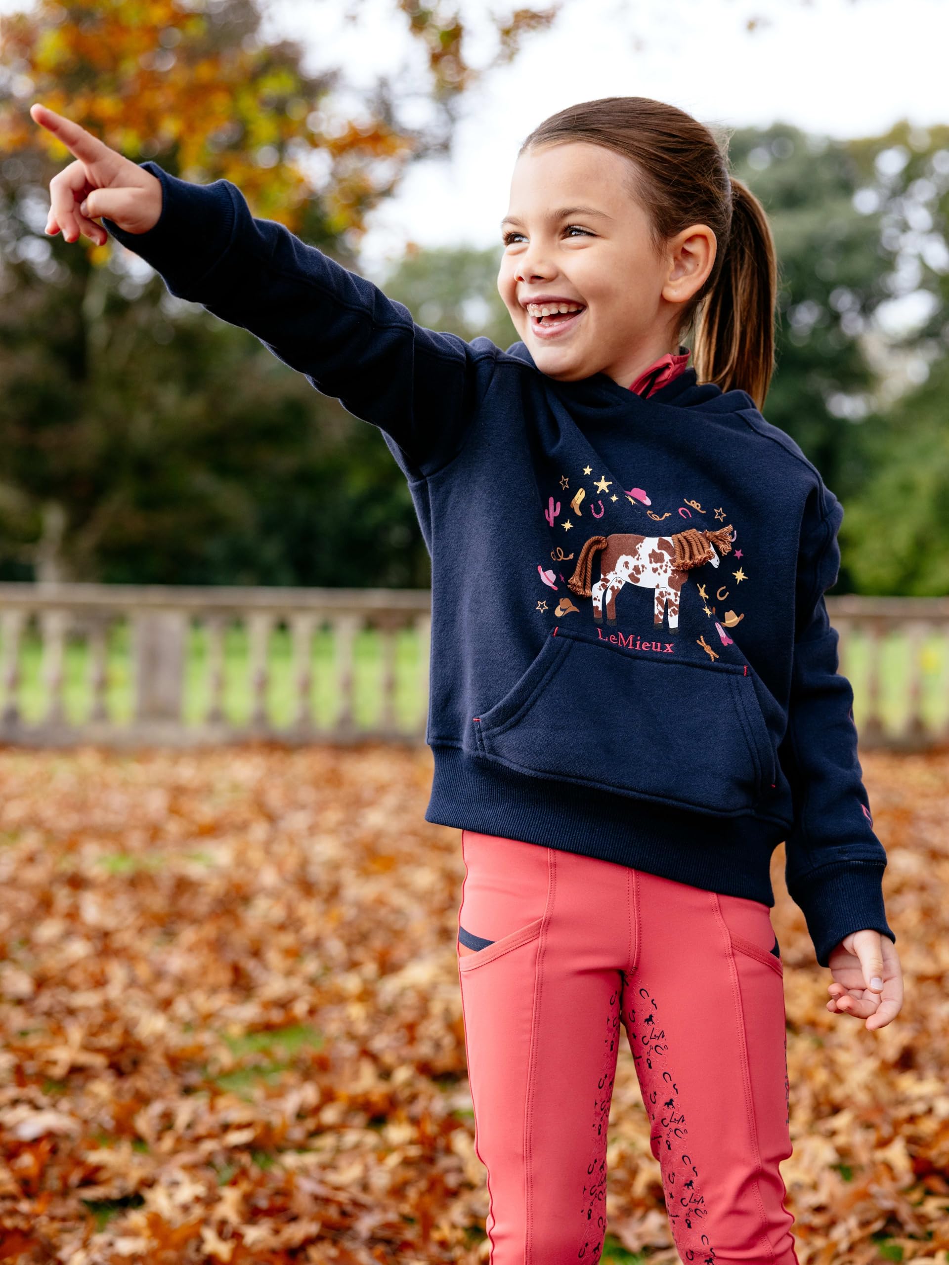LeMieux Mini Romi - Felpa con cappuccio per bambini, colore: Blu navy