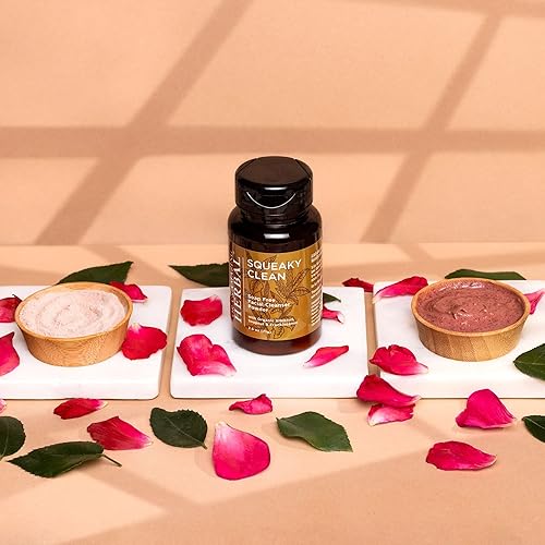 Miniatura 6 de Squeaky Clean - Exfoliante facial de hibisco vegano, incienso y arcilla exfoliante facial